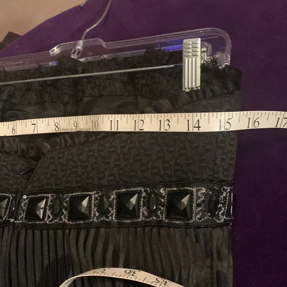 Closet CLEANOUT sale Badgley Mischka strapless pleated dress. Sz 6 - Picture 11 of 11